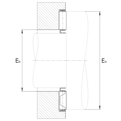 Axial needle roller and cage assemblies AXK