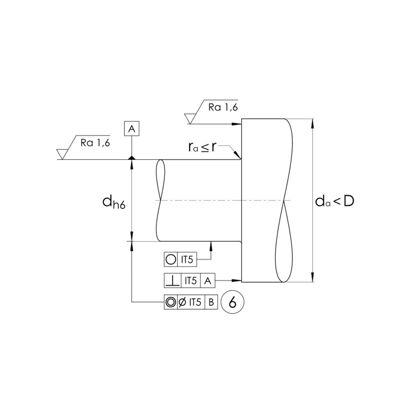Axial angular contact ball bearing - DKLFA30100-2RS