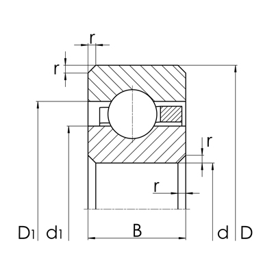 Thin section bearing - CSCB