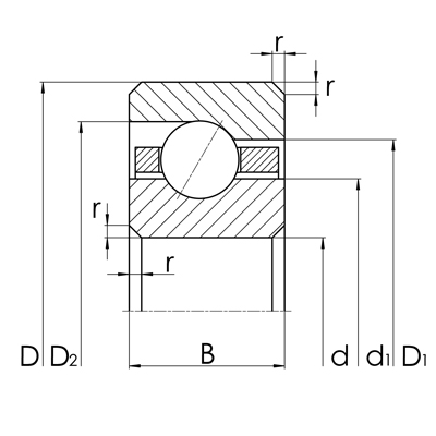 Thin section bearing - CSEA