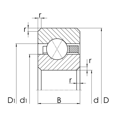 Dünnring-Vierpunktlager - CSXAA