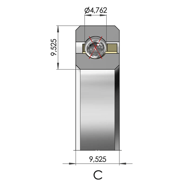 Thin section bearing serie CSXC
