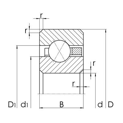 Thin section bearing - CSXF