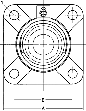 Flange bearing FWS100A