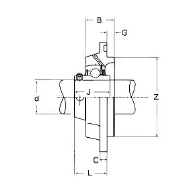 Flanschlager FWSN45U