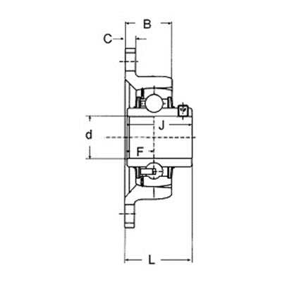 Přírubové ložisko OWF60U
