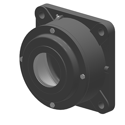 Flanschlagergehäuse 722 B offen