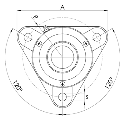Flanschlagergehäuse I-120