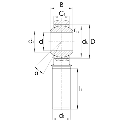 Radial-Gelenkkopf GAKR..PB