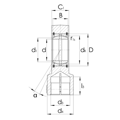 Hydraulik Gelenkkopf GIHRK-DO