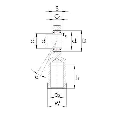 Radial-Gelenkkopf GIR..UK
