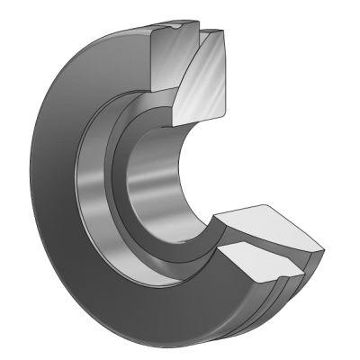 Axial spherical plain bearing GE..AX, wartungsplichtig
