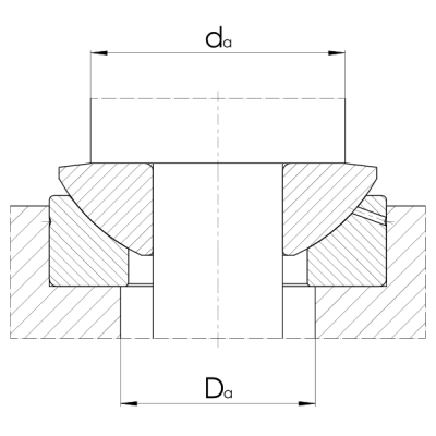 Axial spherical plain bearing GE..AX