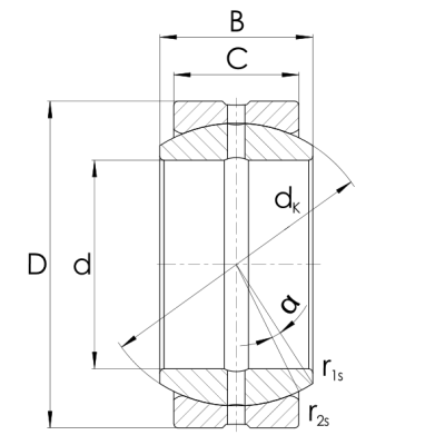 Radial spherical plain bearings GE..DO