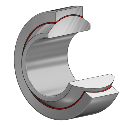 Radial spherical plain bearings GE...FW, DIN ISO 12240-1