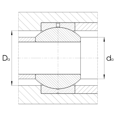 Radial spherical plain bearing GE..PB