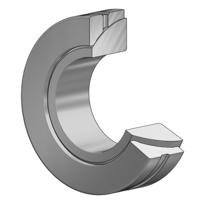 Axial spherical plain bearing GE..SX, wartungspflichtig