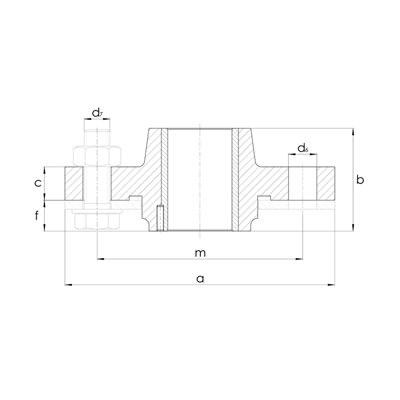 Gleitlagergehäuse DIN502-A mit Buchse (Rg7)