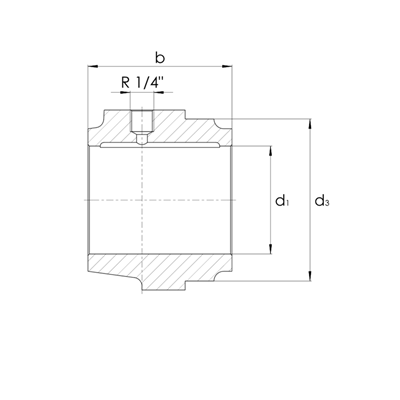 Gleitlagergehäuse DIN502-B ohne Buchse