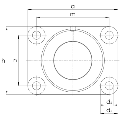 Gleitlagergehäuse DIN503-B ohne Buchse