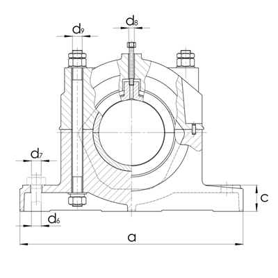 Gleitlagergehäuse DIN506 mit Buchse