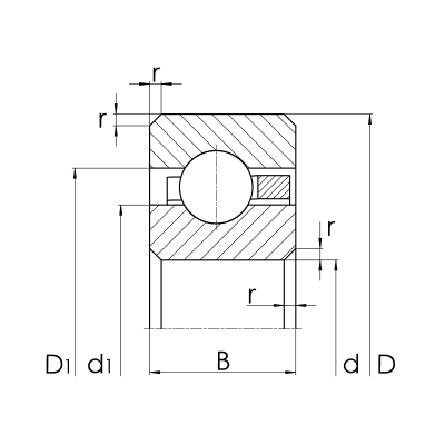 Thin section bearing - 8,00 mm