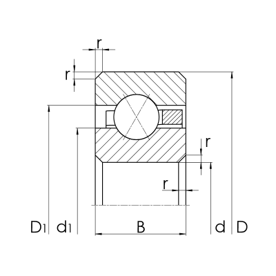 Thin section bearing - 20 mm