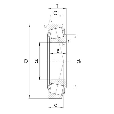 Tapered roller bearing 332