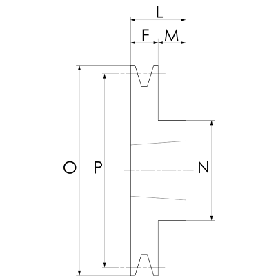 Keilriemenscheibe SPA x 03