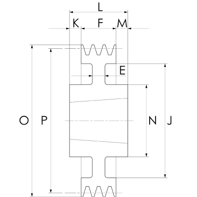 Keilriemenscheibe SPA x 05