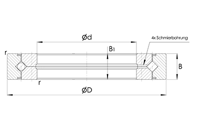Crossed roller bearing RE