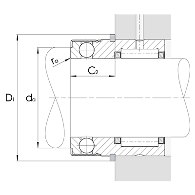 NX, axial one-side acting