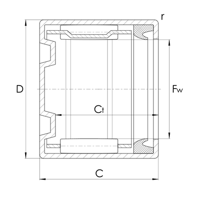 Nadelbüchse BK..-RS ab 25mm