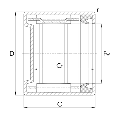 Nadelbüchse BK..-RS bis 25mm