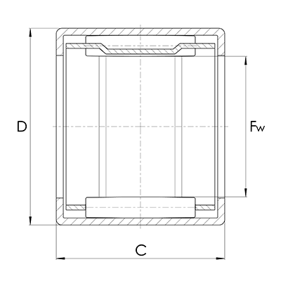 Nadelhülse SCH einreihig