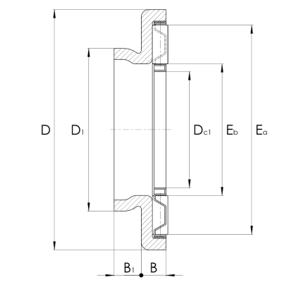 Axial needle roller and cage assemblies AXW