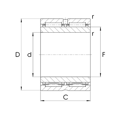 Nadellager NA69-ZW zweireihig