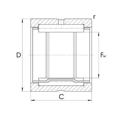 Nadellager NK FW >= 12,00 mm
