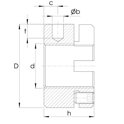 Precision groove lock nut AM