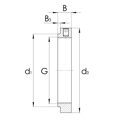 Groove lock nut KMFE