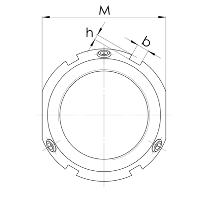 Precision groove lock nut KMT