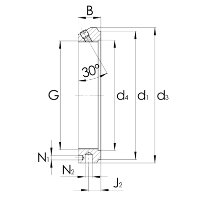 Precision groove lock nut KMTA