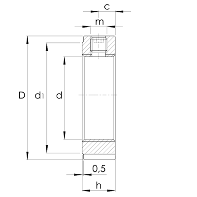 Precision groove lock nut ZMA