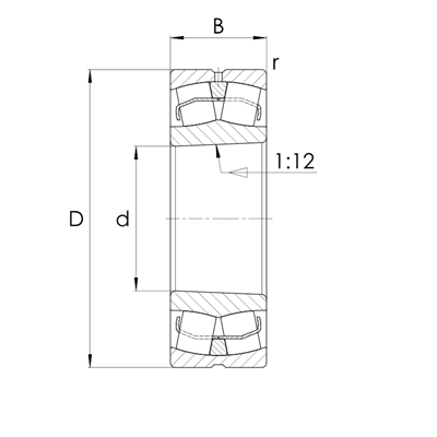 Spherical roller bearing 238 conical