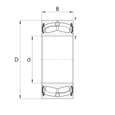Spherical roller bearing 222-2RS