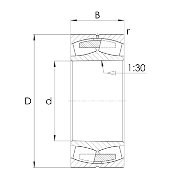 Spherical roller bearing 241 conical