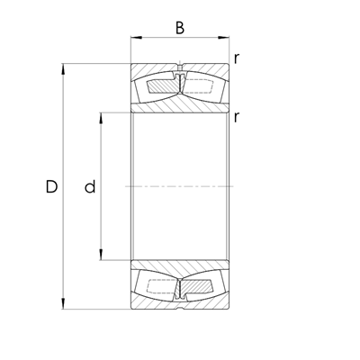 Spherical roller bearing 248 cylindrical