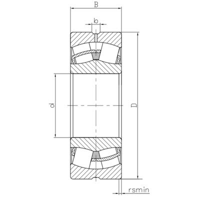 Spherical roller bearing 223-2RS