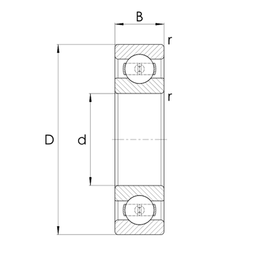 Rillenkugellager 161