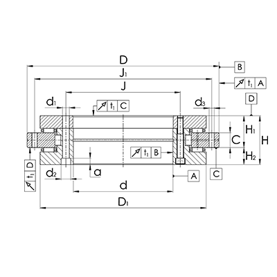 Rotary table bearing YRTC